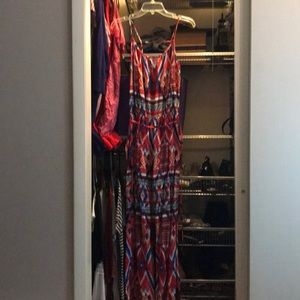 Sans Souci Red and Blue Jumpsuit